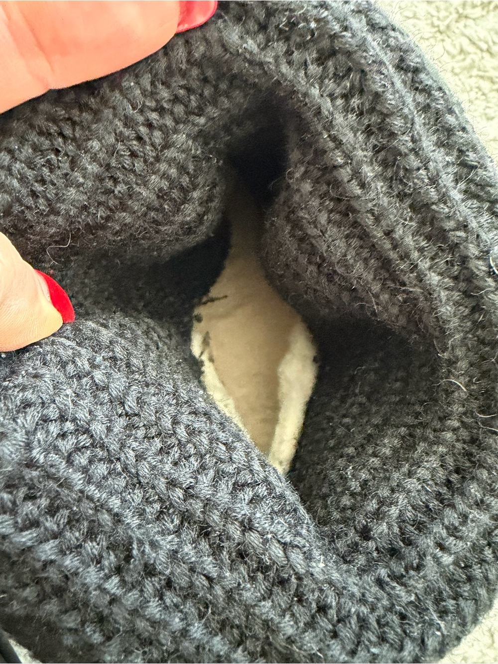 GUC Ugg Size 10 Tall Crotchet Cardy Boots - Picture 9 of 9